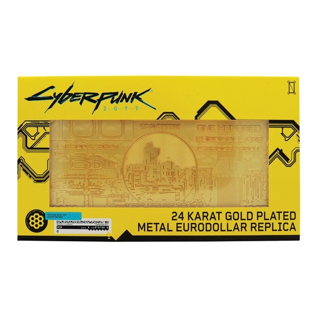 Cyberpunk 2077 24k Gold Plated Metal Replica Eurodollar - 3