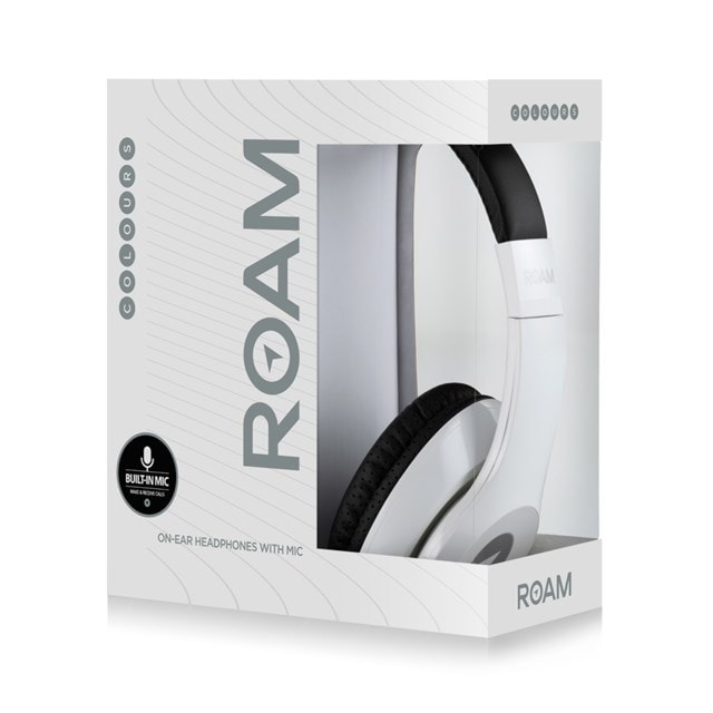 Roam Colours Plus White Headphones W/Mic - 2