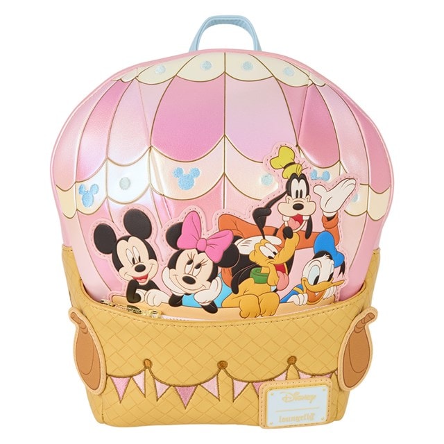 Mickey & Friends Figural Hot Air Balloon Loungefly Mini Backpack - 1