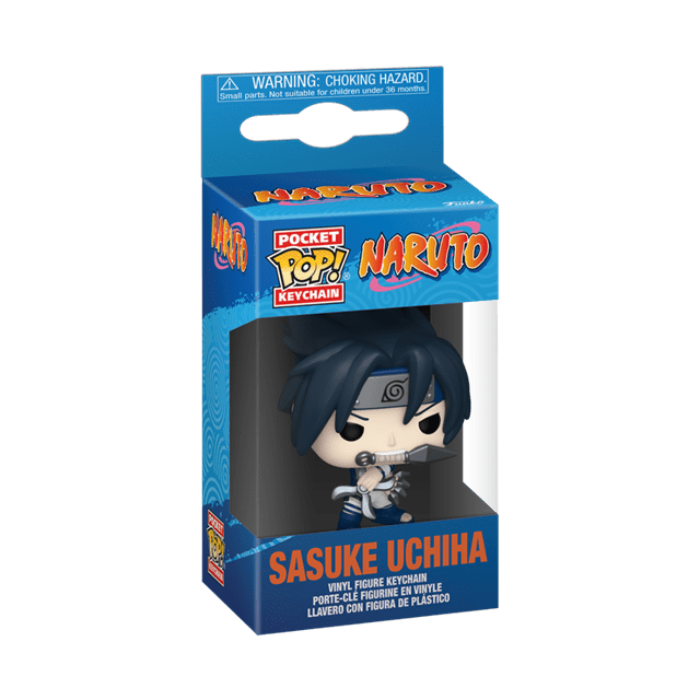 Sasuke Uchiha With Demon Wind Shuriken Naruto Classic Funko Pop Vinyl Keychain - 2