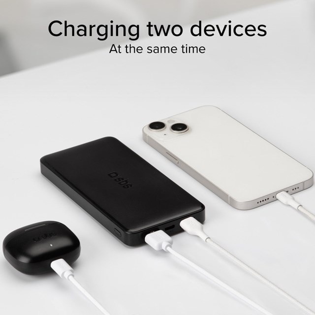 SBS 10W Black 10000mAh Power Bank - 4