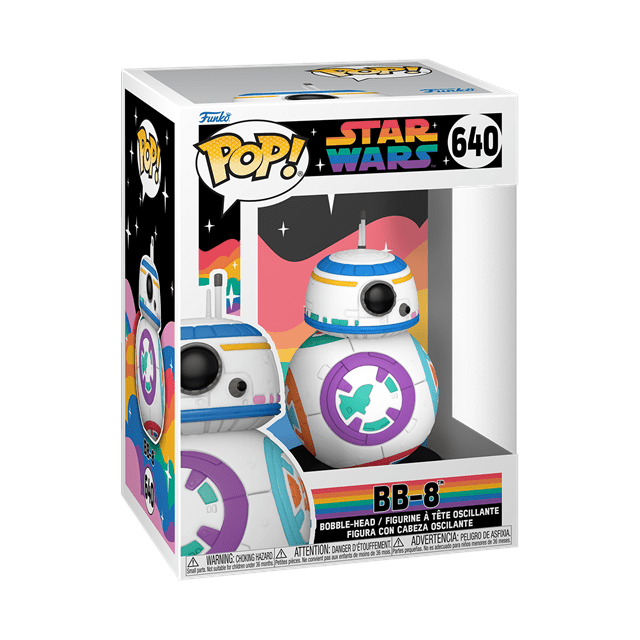 Rainbow BB-8 (640): Star Wars Pride 2023 Pop Vinyl - 2