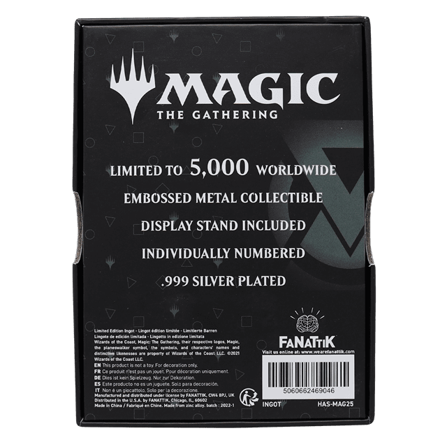 Magic the Gathering Limited Edition .999 Silver Plated Teferi Metal Collectible - 4