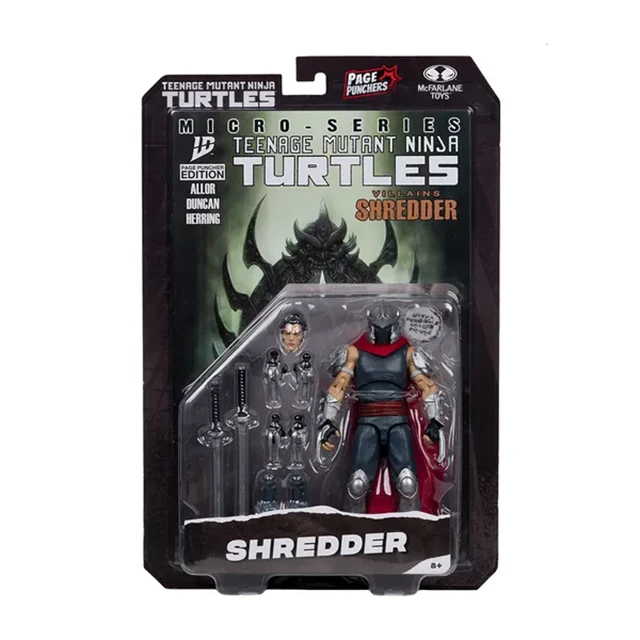 Shredder Teenage Mutant Ninja Turtles TMNT McFarlane Page Punchers Figurine With Comic - 5