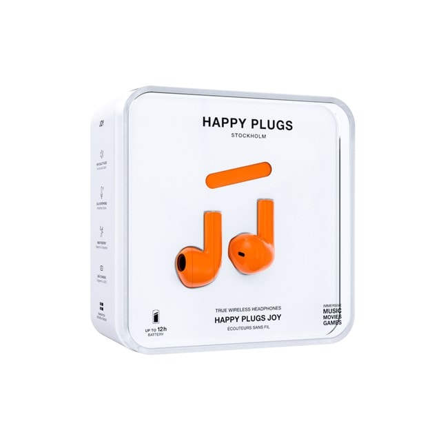 Happy Plugs Joy Orange True Wireless Bluetooth Earphones - 4
