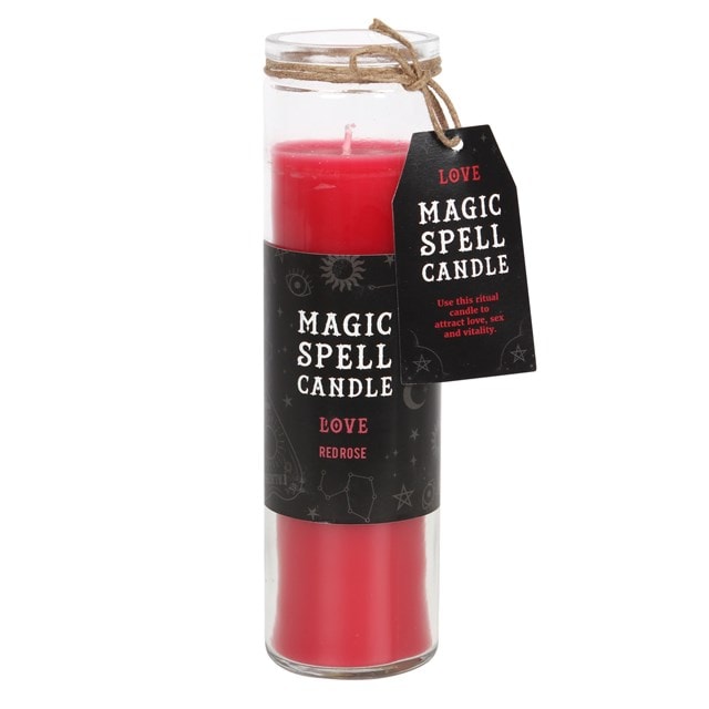 Red Rose Love Magic Spell Tube Candle - 1