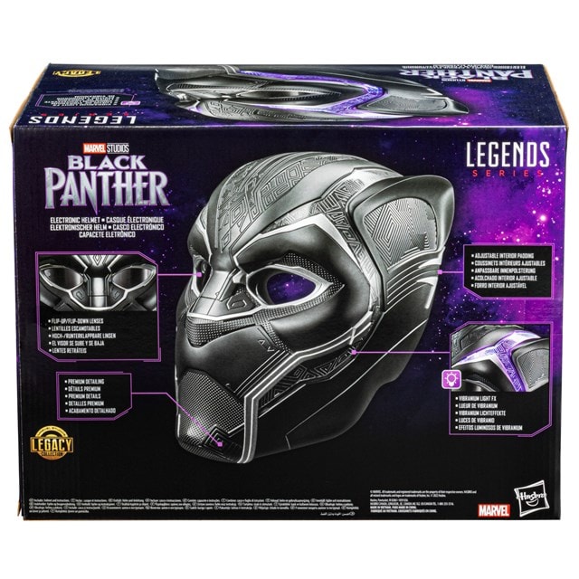Black Panther Hasbro Marvel Legends Premium Electronic Role Play Helmet - 7