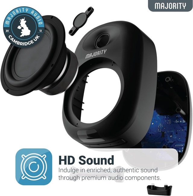 Majority D80 Bluetooth Bookshelf Speakers - 2