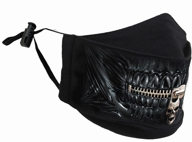 Zipped Mouth Cotton Face Covering - 1