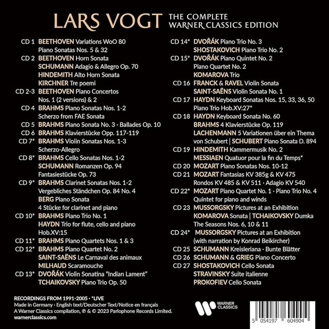 Lars Vogt: The Complete Warner Classics Edition - 1