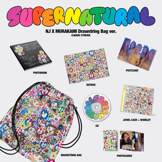NewJeans 'Supernatural' NJ X MURAKAMI (Drawstring Bag Ver.) - 1