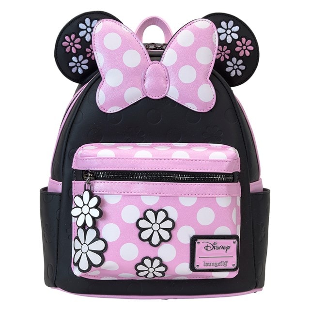 Minnie Mouse Floral Rock The Dots Loungefly Mini Backpack - 1