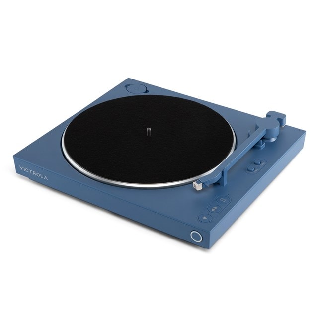 Victrola Automatic Blue Bluetooth Turntable - 3