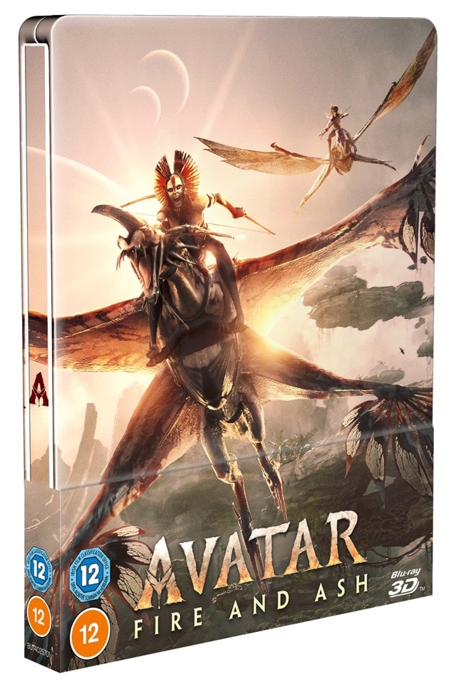 Avatar: Fire and Ash Limited Edition 3D & Blu-ray + Blu-ray Bonus disc SteelBook - 2
