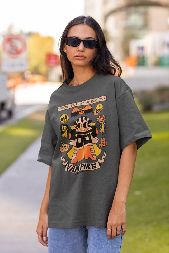 I'm A Vampire Charcoal Tee (Small) - 2