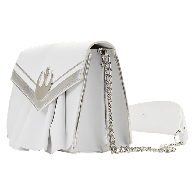 Star Wars Princess Leia White Cosplay Chain Strap Cross Body Loungefly Bag - 6