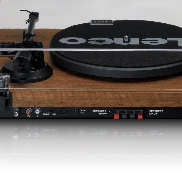Lenco LS-480WD Wood Turntable and Speakers - 4
