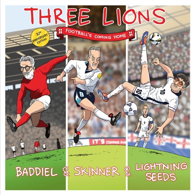Three Lions (Football's Coming Home): 30th Anniversary Edition Red Vinyl - 2