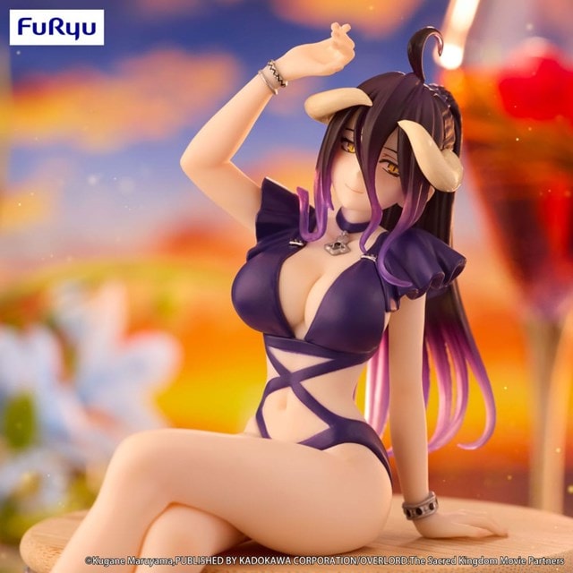 Albedo Dark Purple Swimsuit Noodle Stopper Figure - 2