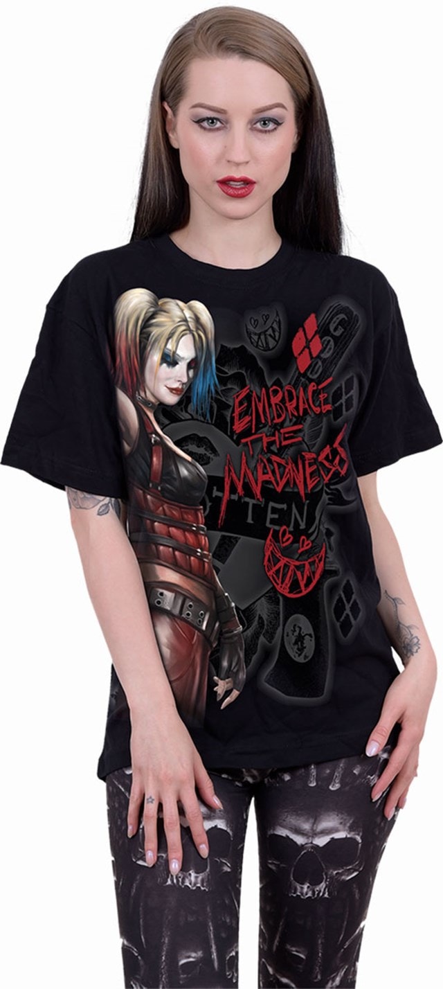 Harley Quinn Embrace Madness Spiral Tee (Small) - 2