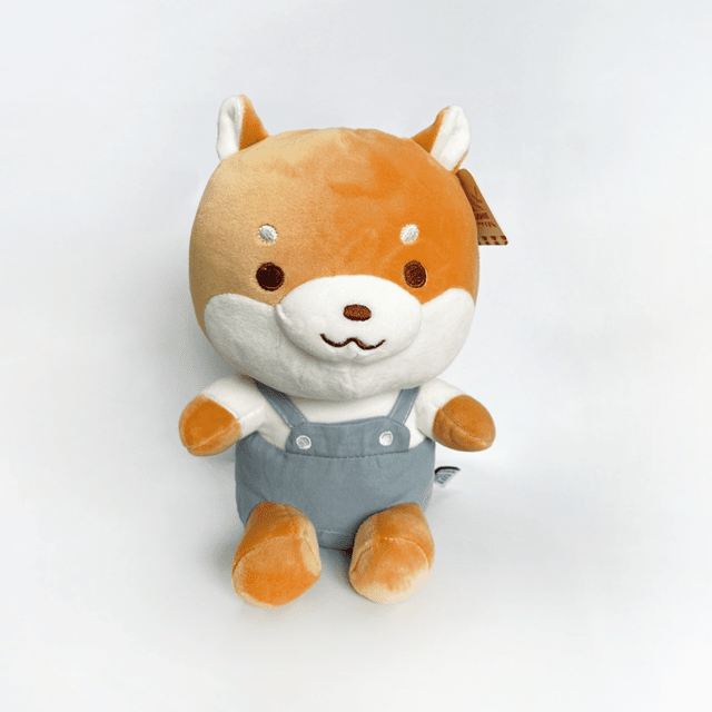 Kenji Yabu Dog In Overall Brown Soft Toy - 1