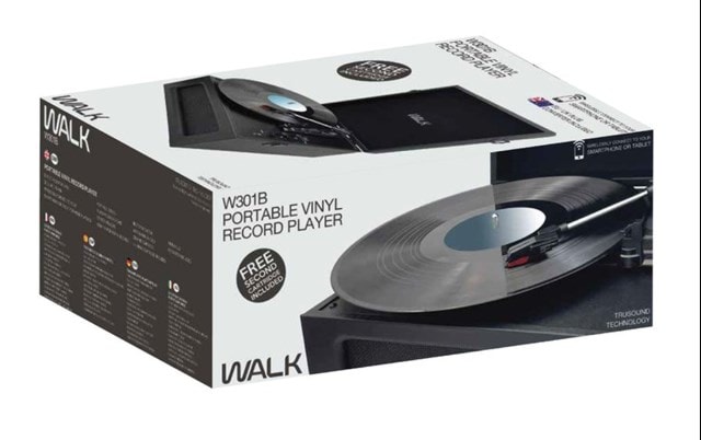 Walk Audio W301B Black Bluetooth Turntable - 3