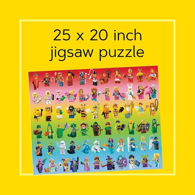 LEGO Minifigure Rainbow 1000 Piece Jigsaw Puzzle - 3