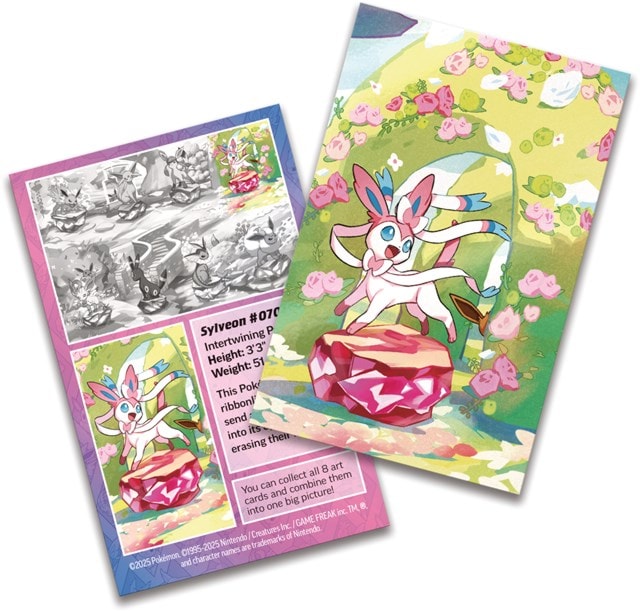 Scarlet & Violet 8.5 Prismatic Evolution Mini Tin Sylveon Pokemon Trading Cards - 3