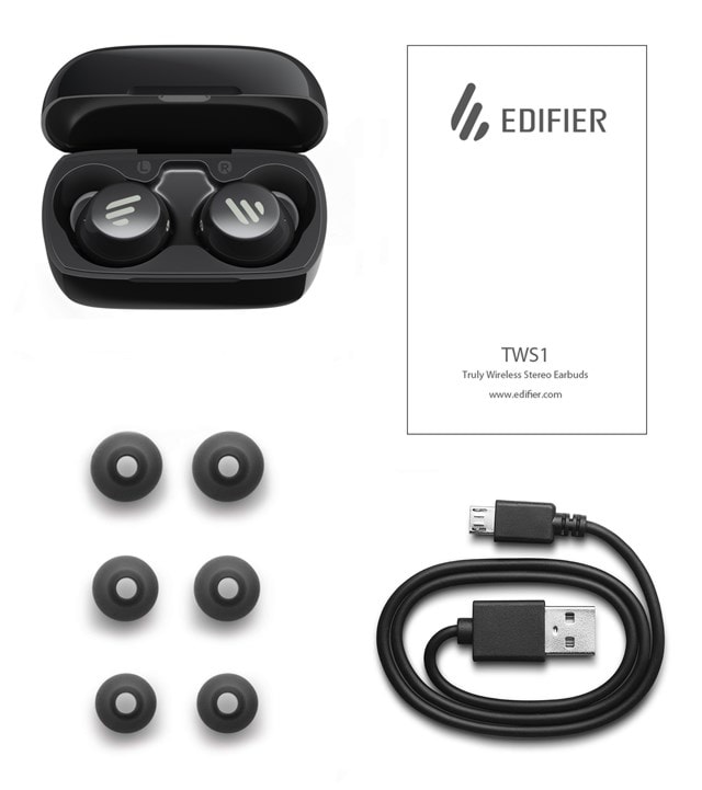 Edifier TWS1 Black True Wireless Bluetooth Earphones - 4