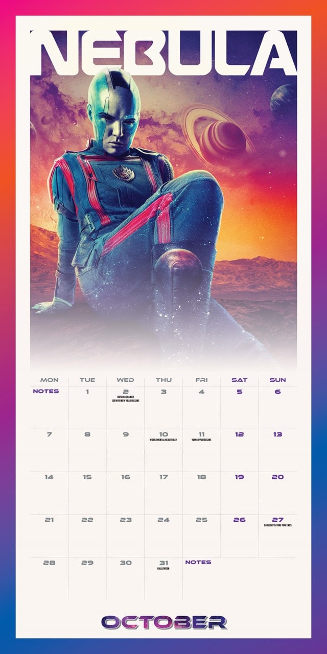 Guardians Of The Galaxy 2024 Square Calendar Calendar Free shipping