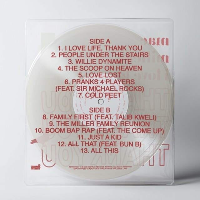 I Love Life, Thank You - Clear Vinyl 12" - 2