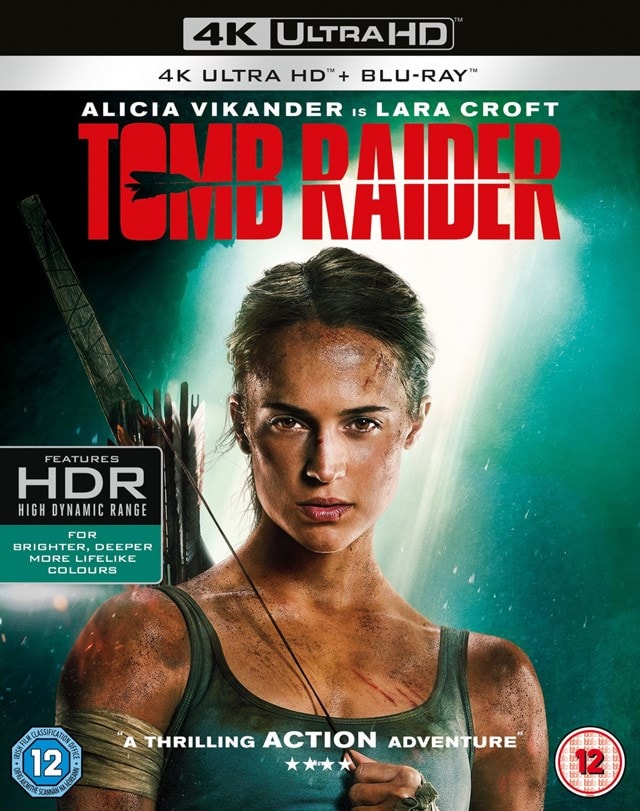 Lara Croft: Tomb Raider (4K Uhd/Bd Combo/Digital) : : DVD e  Blu-ray