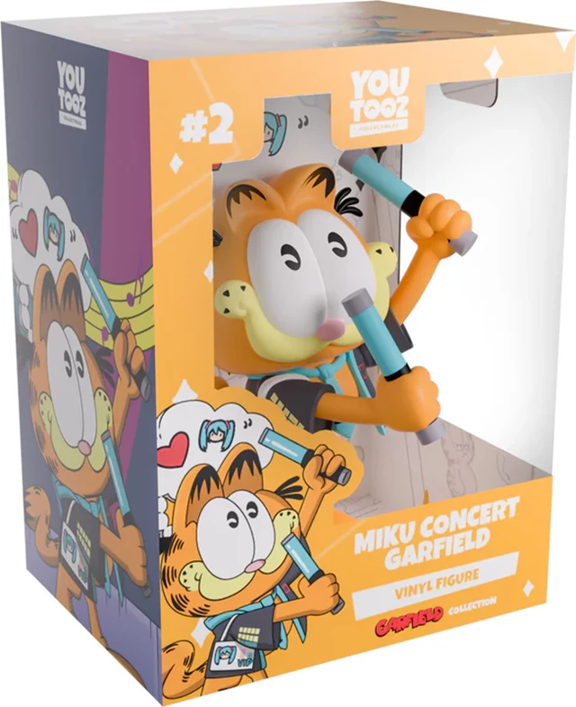 Garfield Hatsune Miku Concert Youtooz Figurine - 2