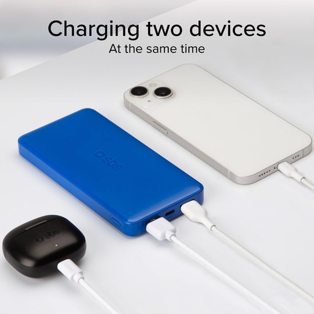 SBS 10W Light Blue 10000mAh Power Bank - 4