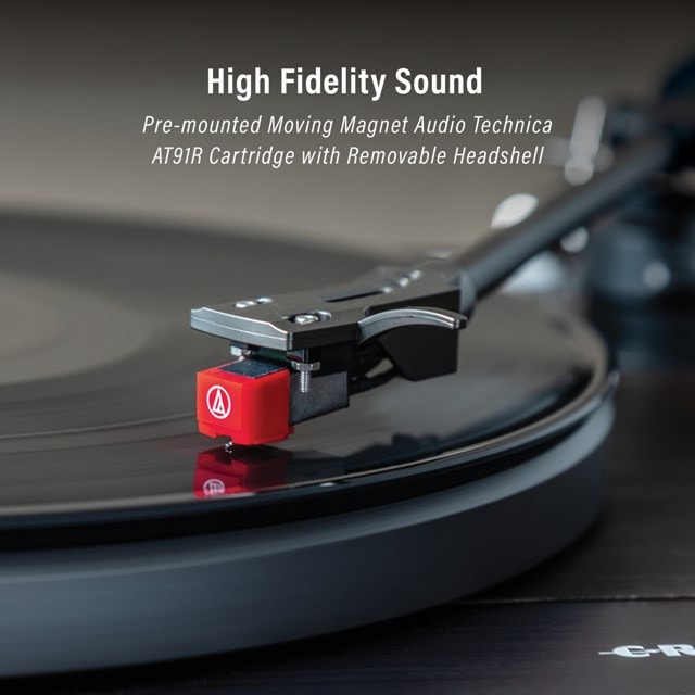 Crosley E200 Grey/Walnut Turntable - 5