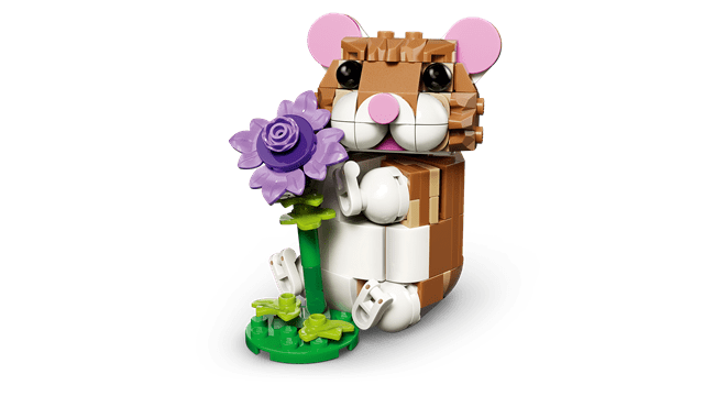 Cute Hamster With A Flower LEGO Creator 3-in-1 - 2