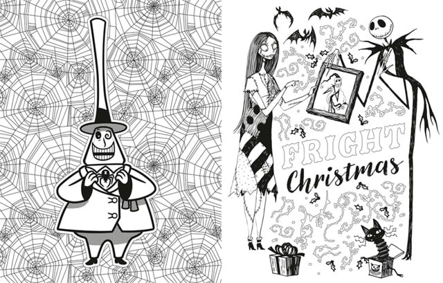Disney Tim Burton's Nightmare Before Christmas Delightfully Frightful Colouring Book - 3