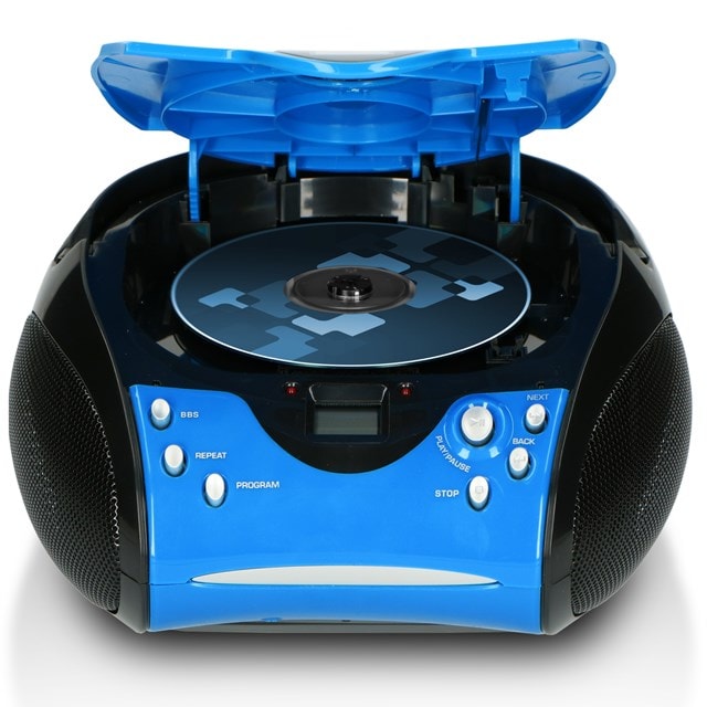 Lenco SCD-24 Blue/Black CD Player with FM Radio - 2