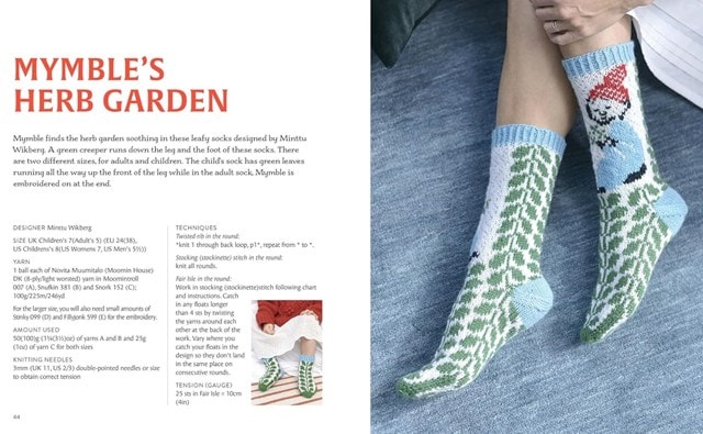 Knitted Moomin Socks Craft Kit Book - 3