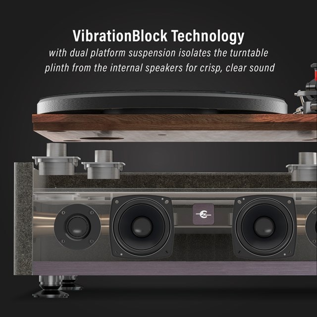 Crosley E200 Grey/Walnut Turntable - 3