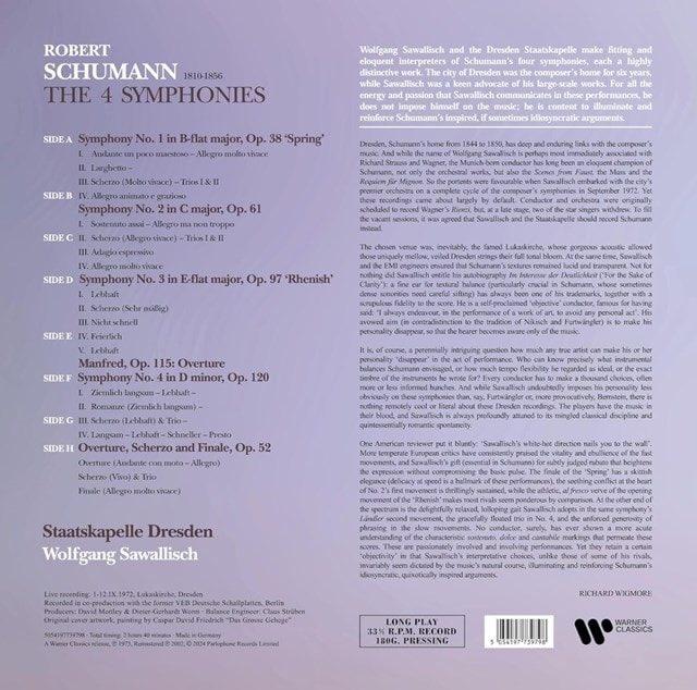 Schumann: The Four Symphonies: Overture, Scherzo and Finale/Manfred Overture - 2
