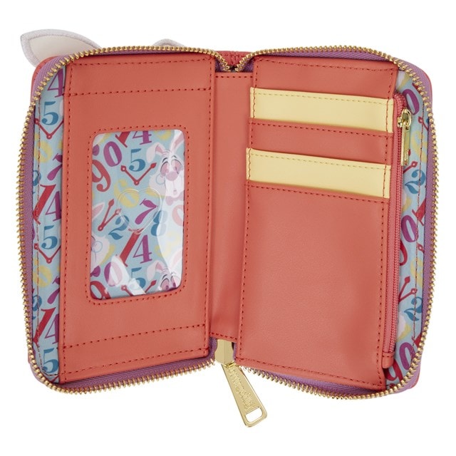 White Rabbit Alice In Wonderland Loungefly Zip Around Wallet - 4