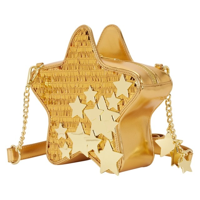 Gold Stars Sequin Loungefly Crossbody Bag - 2