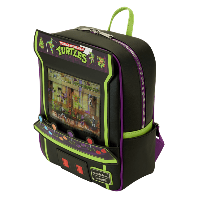 Vintage Arcade Mini Backpack TMNT 40th Anniversary Loungefly - 5