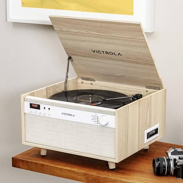 Victrola Century Natural Bluetooth Turntable with CD & Cassette - 15