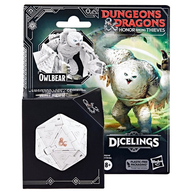 White Owlbear Hasbro Dungeons & Dragons Honor Among Thieves D&D Dicelings Action Figure - 5
