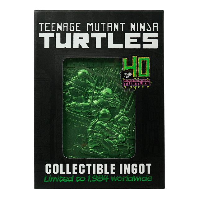 Limited Edition 40th Anniversary Green Teenage Mutant Ninja Turtles Ingot - 1
