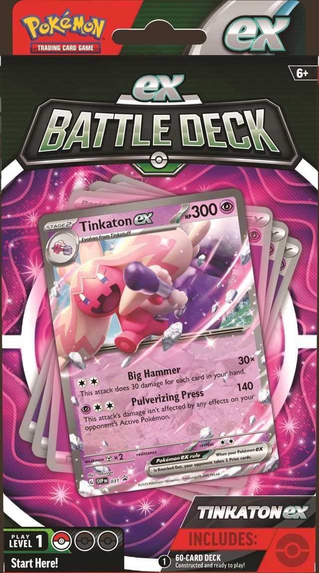 Chien-Pao Ex / Tinkaton Ex Battle Deck Pokemon Trading Cards - 2