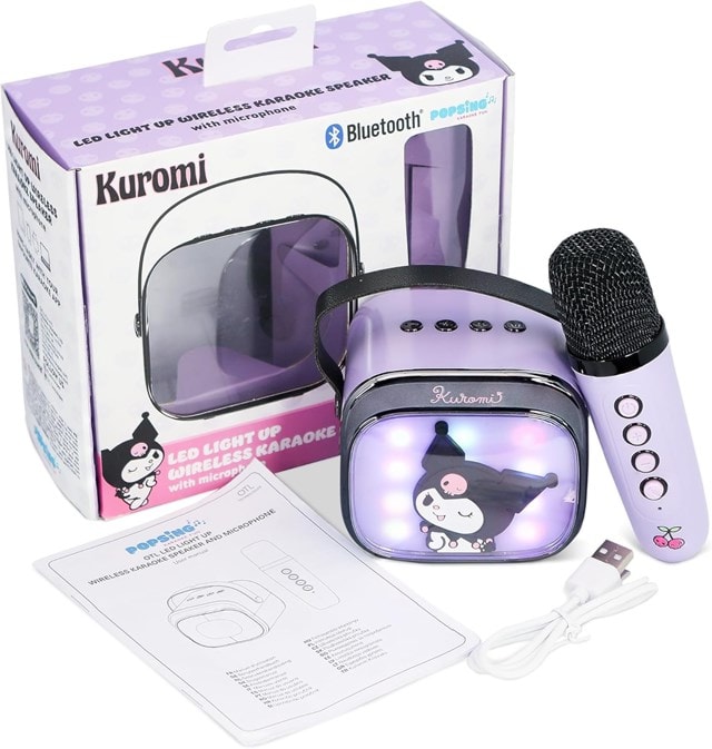 OTL Kuromi PopSing LED Light-Up Bluetooth Karaoke Speaker & Microphone - 5