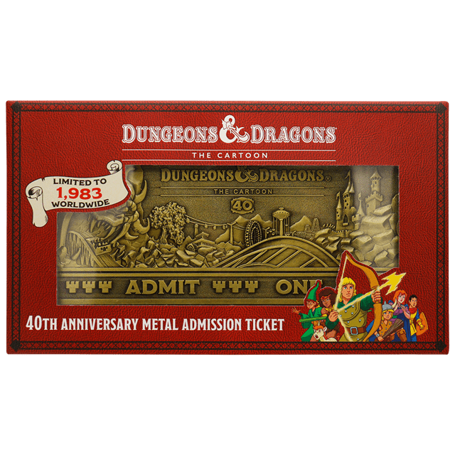 Rollercoaster Ticket Dungeons & Dragons The Cartoon 40th Anniversary Collectible - 3